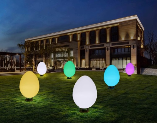 Светильник Яйцо 116х180 питание от 220, RGB