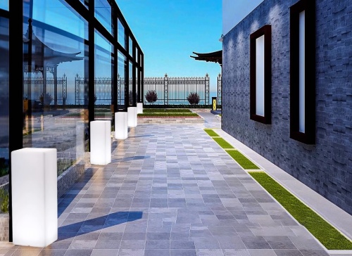 Светильник Колонна 30х60 питание от АКБ, RGB