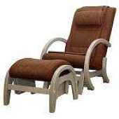 Массажное кресло-качалка EGO TWIST EG-2004 SHIMO Коричневый (TONY8) с пуфом