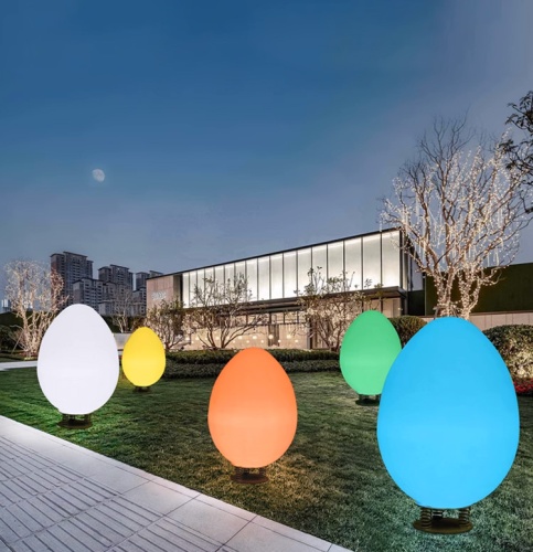 Светильник Яйцо 65х110 питание от 220В, RGB