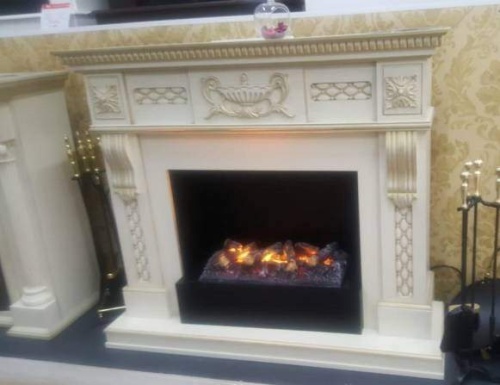 Каминокомплект Real Flame Corsica (белый дуб)+3D Cassette 630 в Набережных Челнах