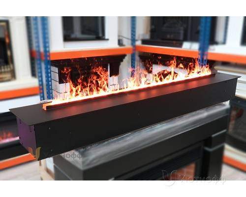 3D электроочаг Real Flame Line-S 150 3D Matte Black в Набережных Челнах