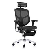 Ортопедическое кресло Falto ENJOY ELITE 2 с подножкой черное