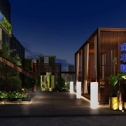 Светильник Цилиндр 30х115 питание от 220В, RGB