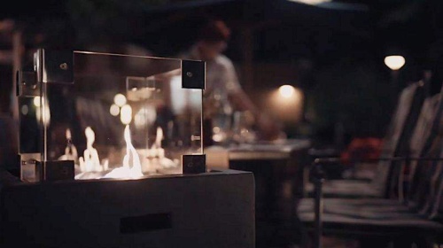 Газовый камин Square Grey